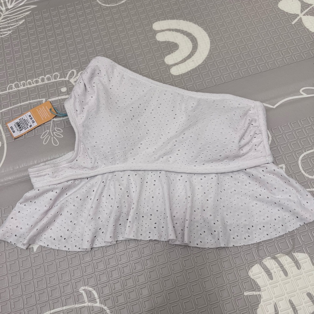 Kona Sol White Eyelet Top
